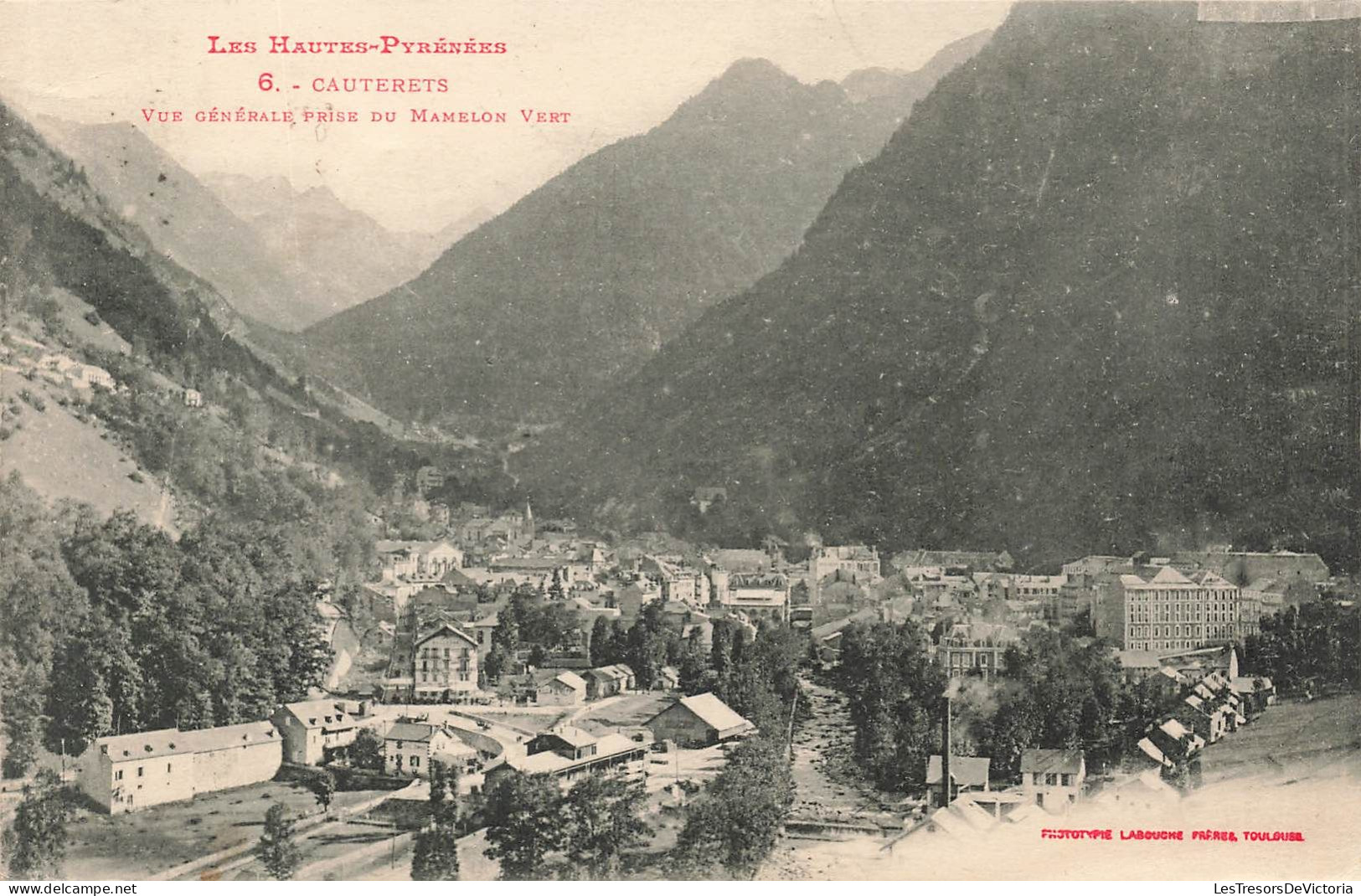 FRANCE - Les Hautes Pyrénées - Cauterets - Vue Générale Prise Du Mamelon Vert - Carte Postale Ancienne - Cauterets