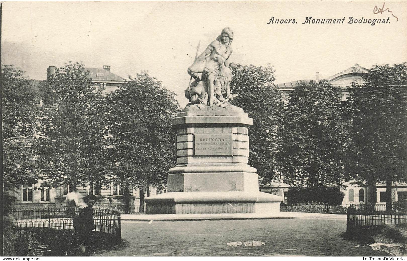 BELGIQUE - Anvers - Monument Boduognat - Carte Postale Ancienne - Antwerpen