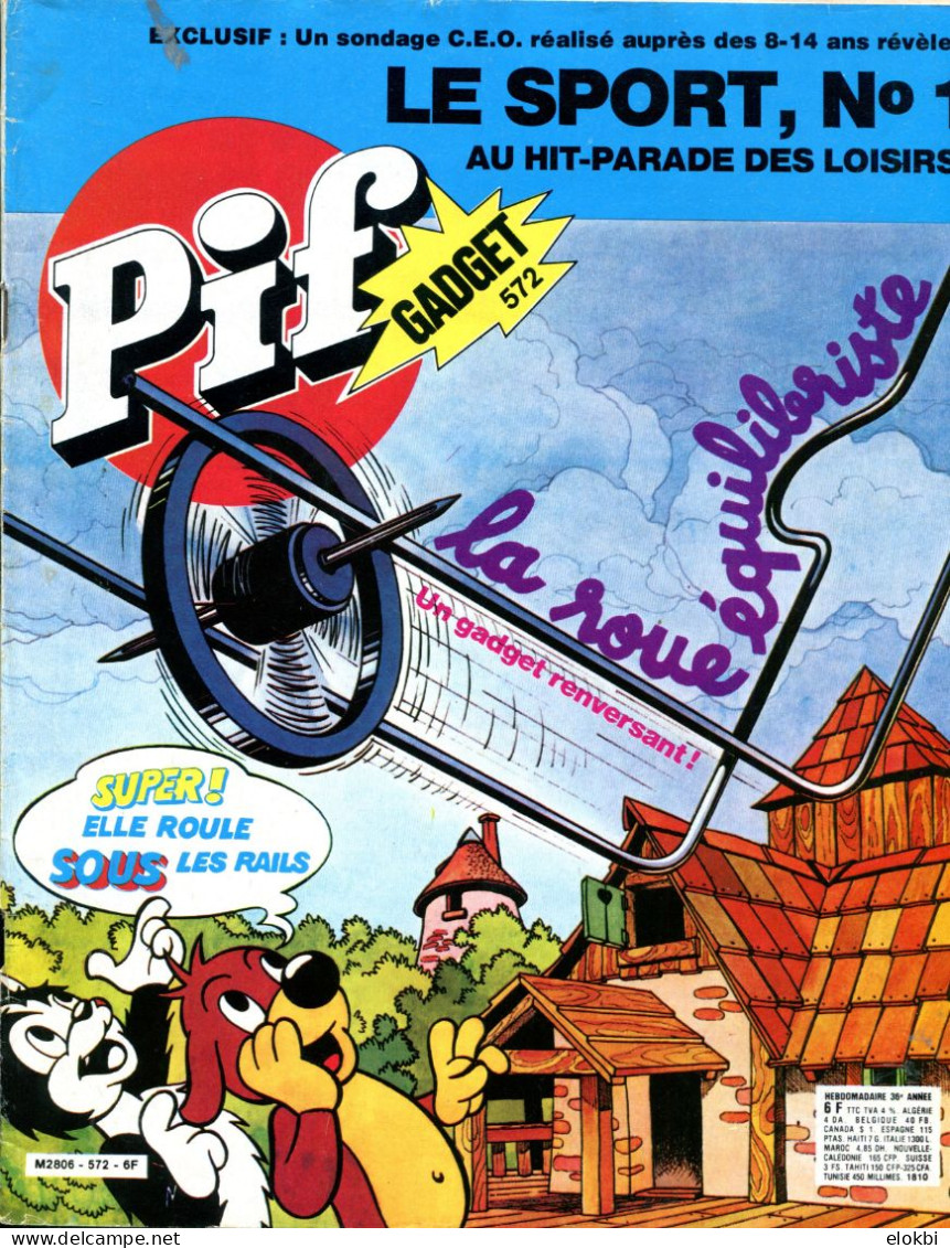 Pif Gadget N°572 De Mars 1980 - Taranis "Sur Les Côtes D'Afriques - Ayak "Les Chiens Sauvages" - - Pif Gadget