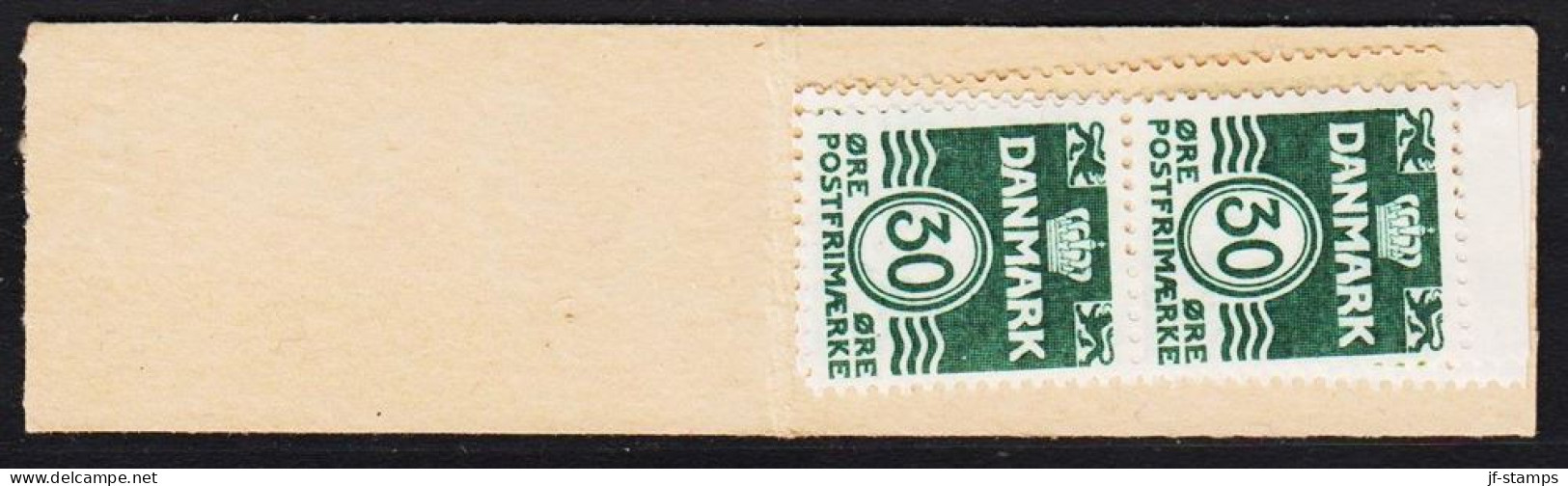 1968. DANMARK. 1 KR. Slot-machine Booklet. 2x30 øre Darkgreen + 4x10 øre Green Wavyline. ... (Afa AH 1 KR 11) - JF540702 - Carnets