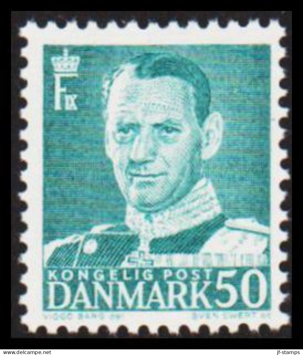 1953. DANMARK. Frederik IX 50 øre Never Hinged.  (Michel 335) - JF540726 - Covers & Documents