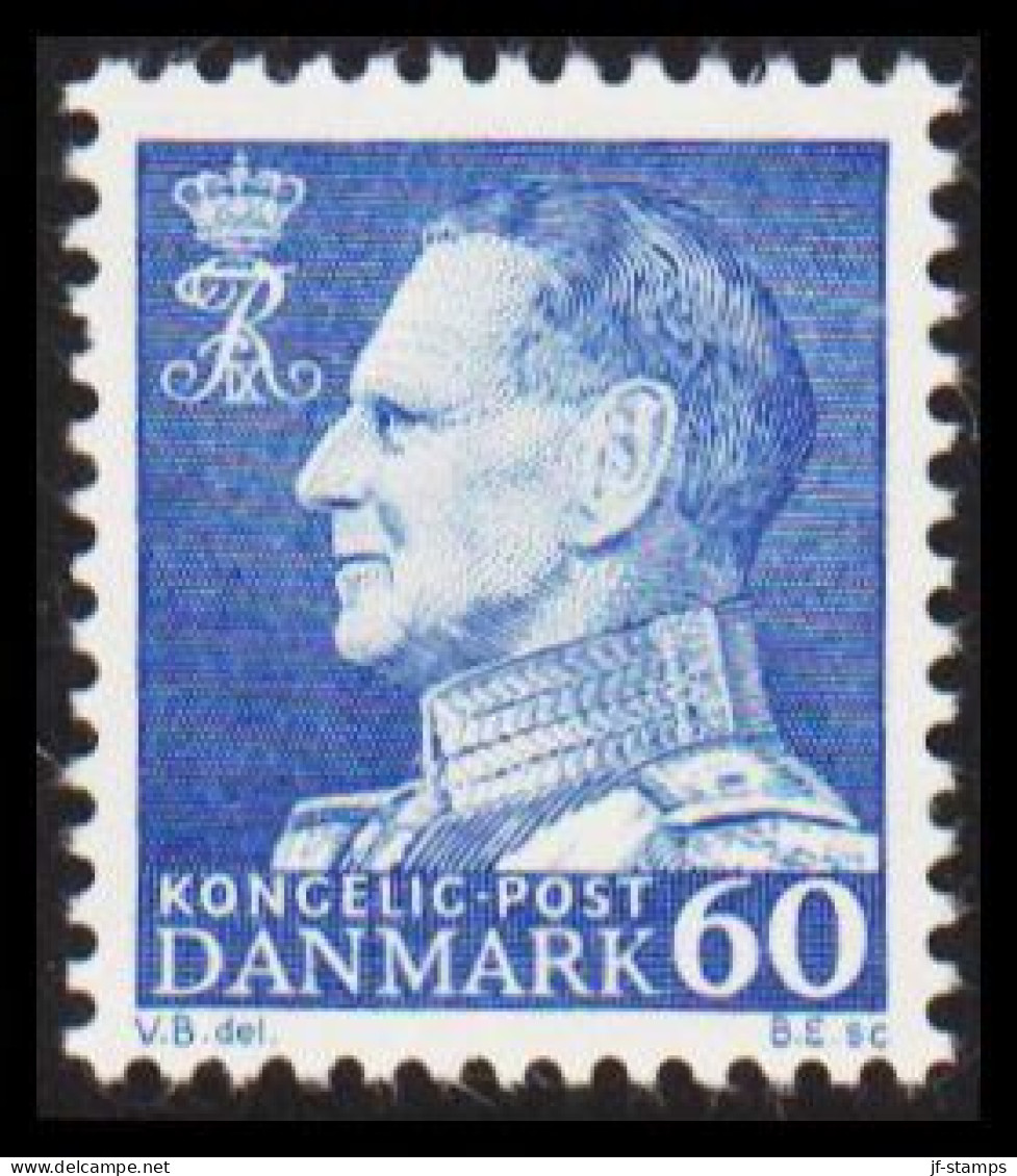 1961. DANMARK. Frederik IX 60 øre Never Hinged. Normal Paper. (Michel 395x) - JF540734 - Covers & Documents