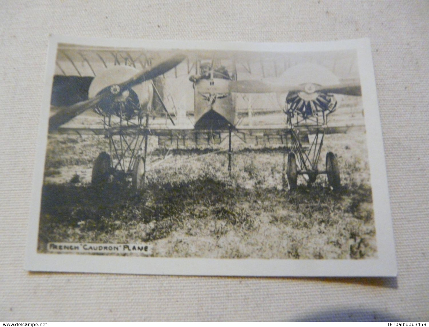 MINI PHOTO (5,5 X 9 Cm) - MILITARIA : French "Caudron" Plane - Ohne Zuordnung