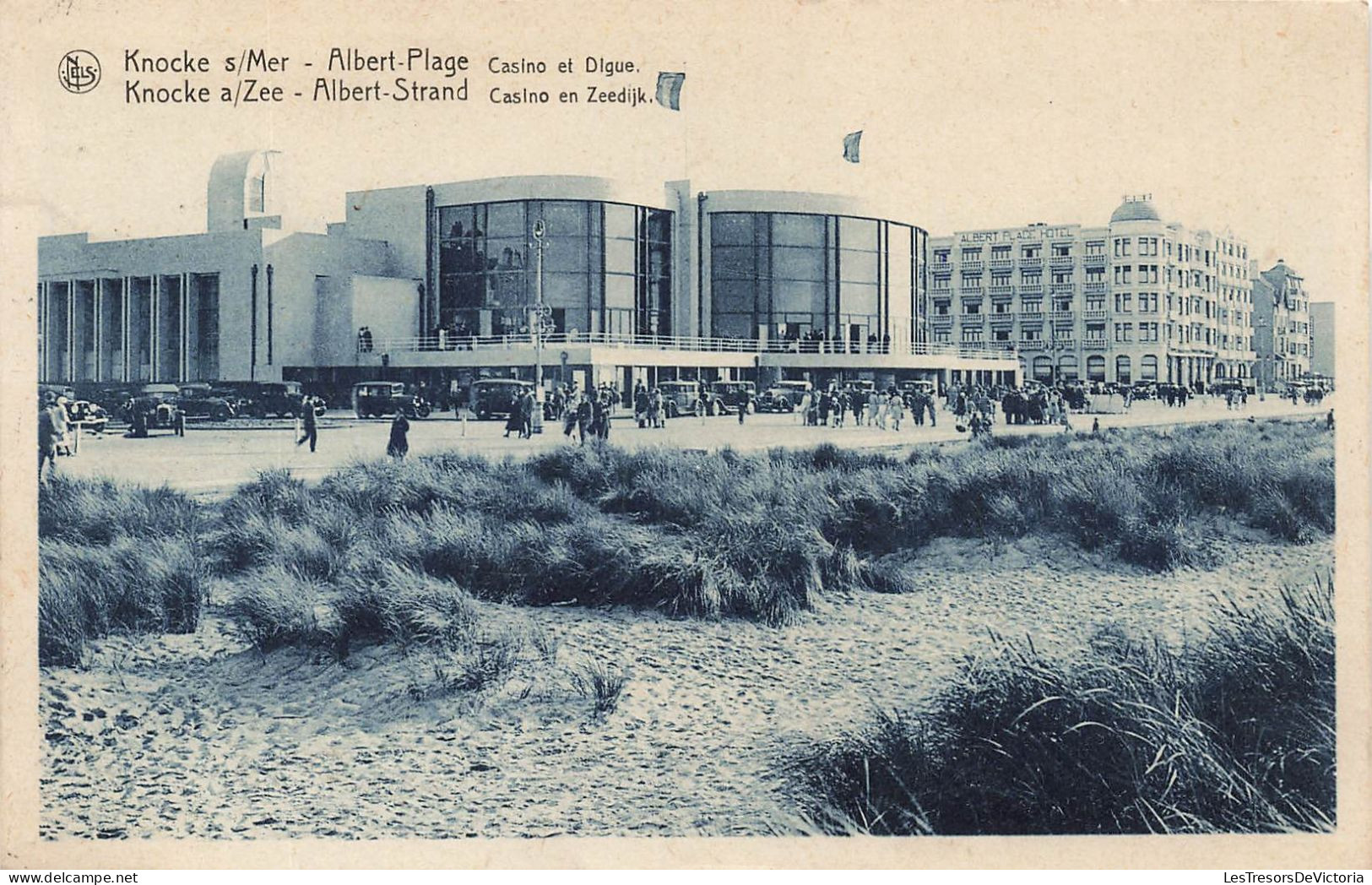 BELGIQUE - Knocke S Mer - Albert Plage - Casino Et Digue - Carte Postale Ancienne - Knokke