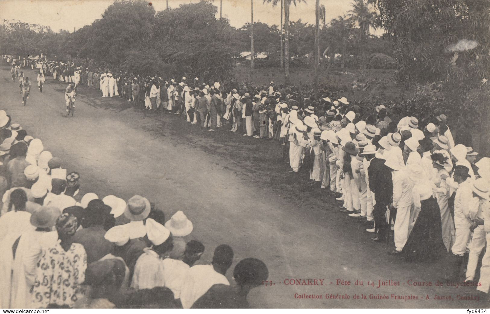 CPA - Conakry - Fête Du 14 Juillet - Course De Bicyclettes - Guinée Française