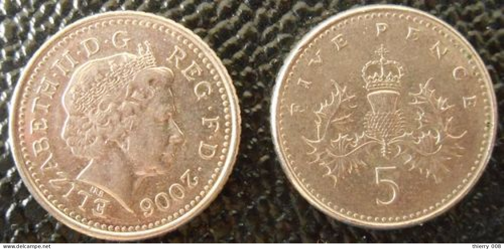 Pièce Grande Bretagne Five Pence    Elizabeth II D G REG F D 2006 - 5 Pence & 5 New Pence