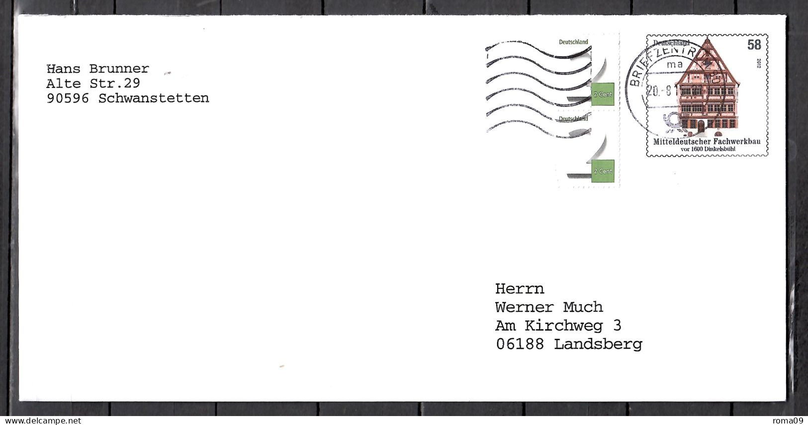 MiNr. USo 280 A, Sonderumschlag, Druckvermerk: 1600003939 FSC C019249 10206731; F-532 - Umschläge - Gebraucht