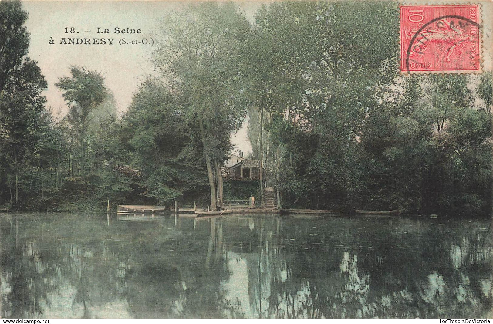 FRANCE - Andresy - Vue Sur La Seine - Colorisé - Carte Postale Ancienne - Andresy