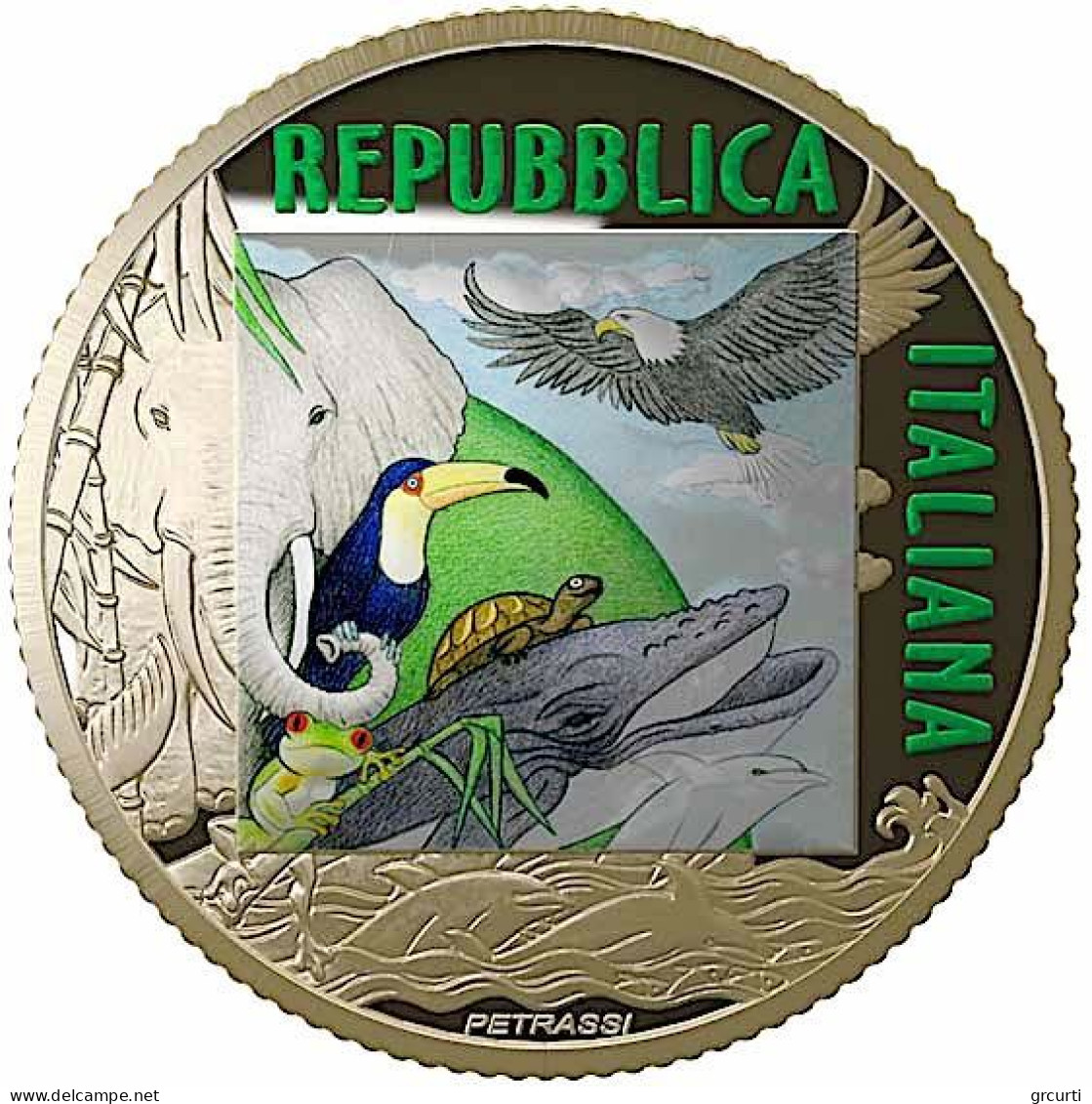 Italia - 5 Euro 2021 - Mondo Sostenibile - Animali In Via Di Estinzione - Orso Polare -  N# 307530 - UC# 258 - Italie