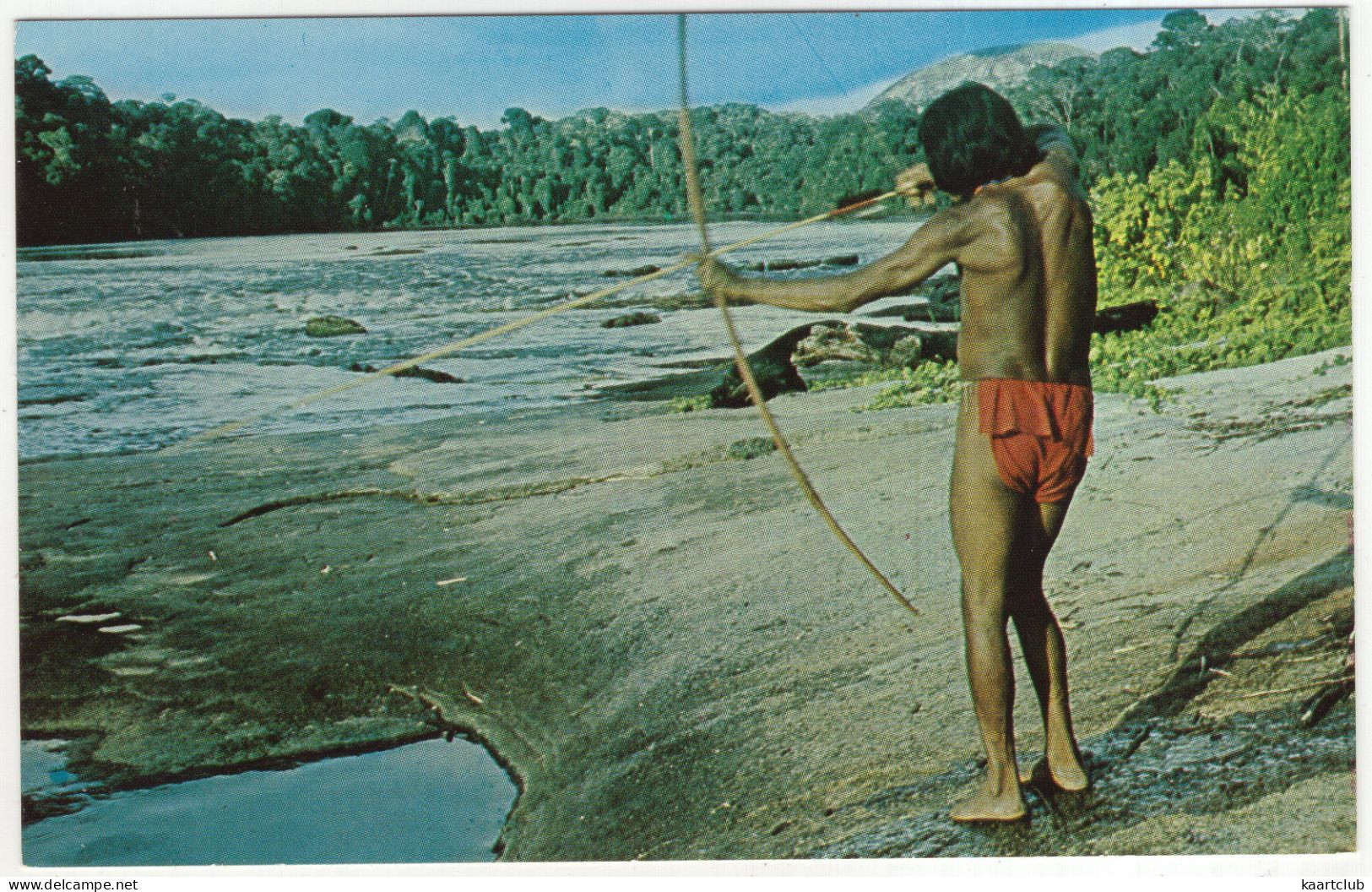 Greetings From Suriname - Amerindians Hunting Fish In The River - (Suriname, S.A.) - Suriname