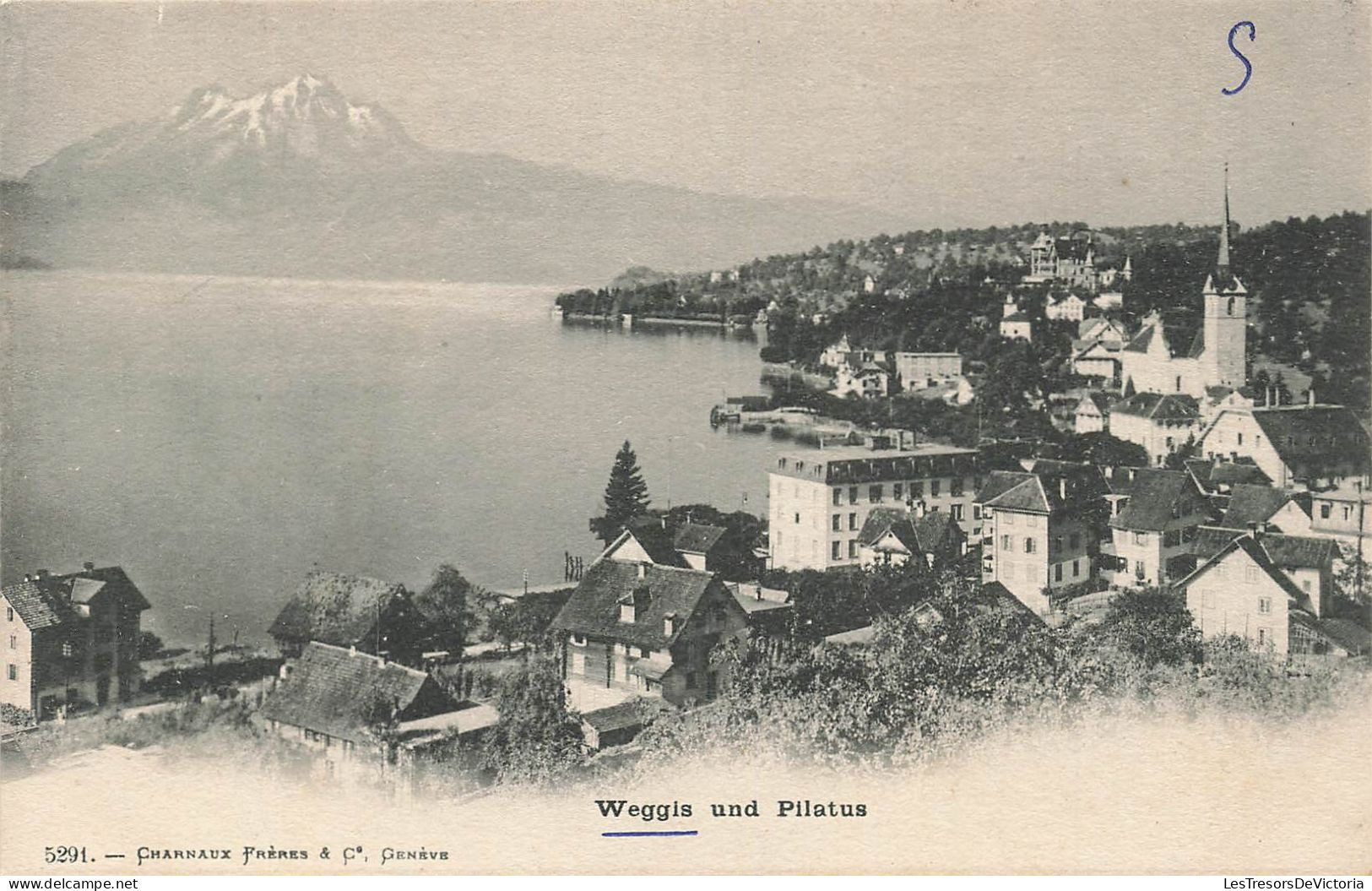 SUISSE - Weggis - Pilatus - Vue Générale - Carte Postale Ancienne - Weggis