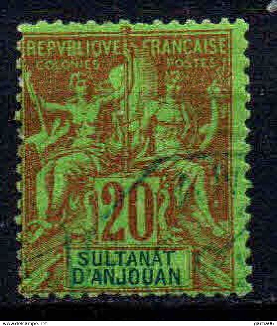 Anjouan - 1892 -  Type Sage   - N° 7  -  Oblitéré - Used - Oblitérés