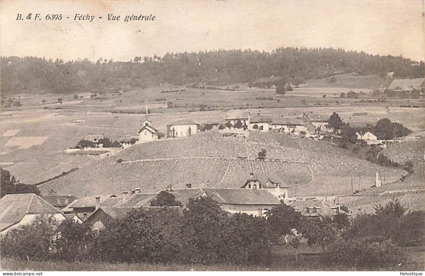 Féchy Vue Générale 1911 - Féchy