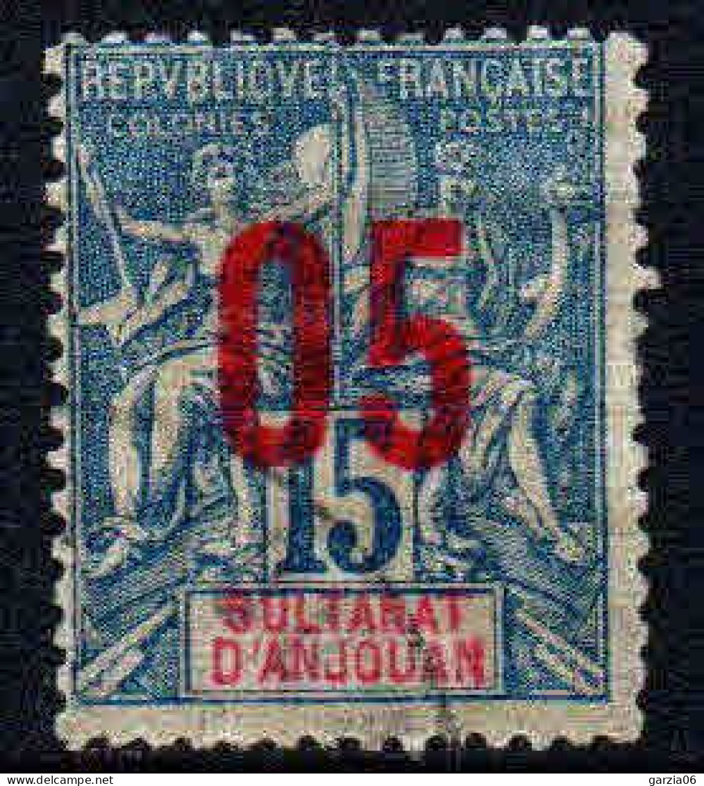 Anjouan - 1912 -  Type Sage Surch  - N° 22  -  Oblitéré - Used - Usati