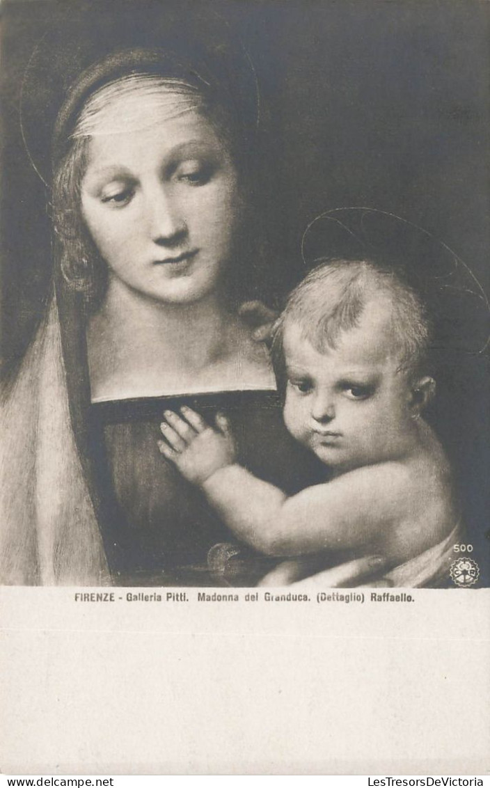 ARTS - Tableau - Firenze - Madonna Del Granduca - (Dettagio) Raffaello - Carte Postale Ancienne - Paintings