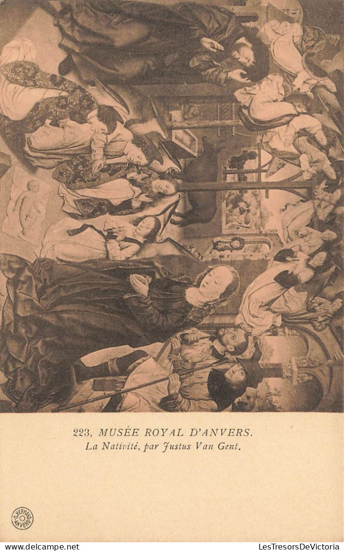 ARTS - Tableau - Musée Royal D'Anvers - La Nativité Par Fustus Van Gent - Carte Postale Ancienne - Malerei & Gemälde