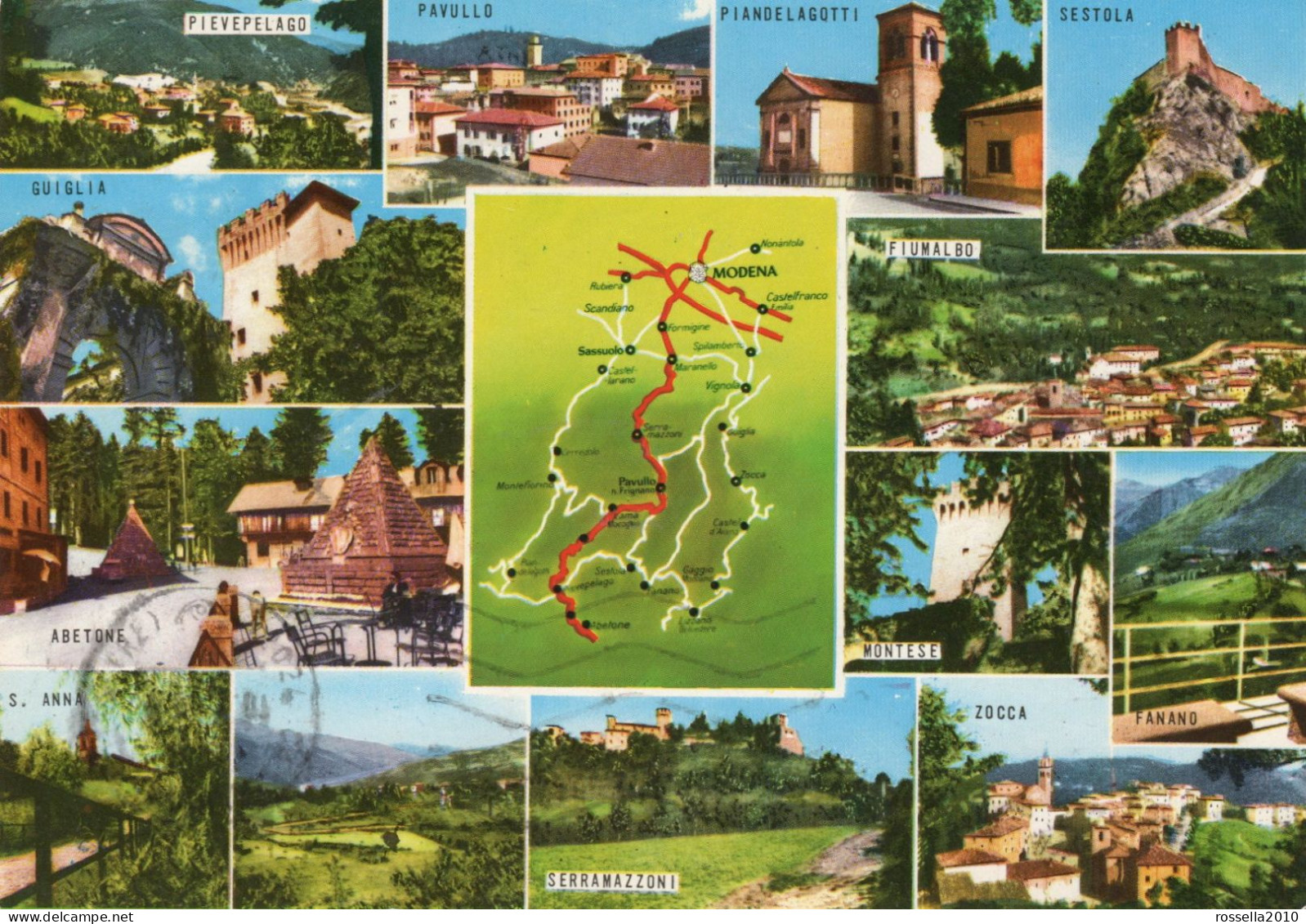 Cartolina 1990 ITALIA MODENA SALUTI  VEDUTINE Italy Postcard Ansichtskarten Carte Postale - Saluti Da.../ Gruss Aus...