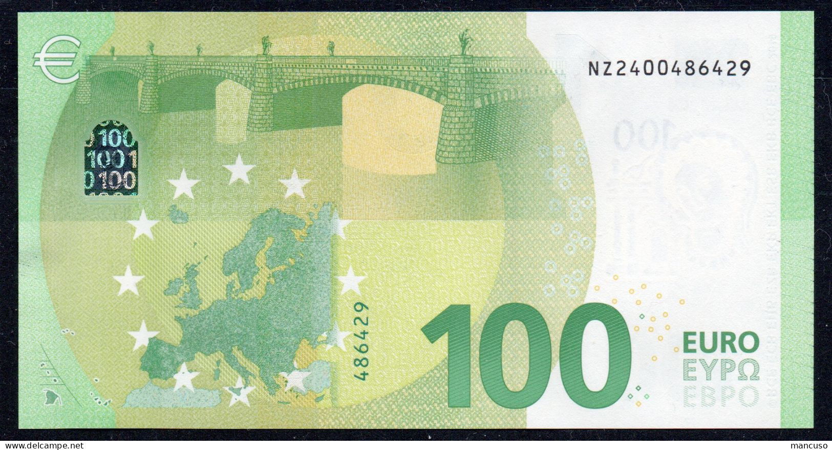 100 EURO AUSTRIA  NZ  N001  -   DRAGHI   UNC - 100 Euro