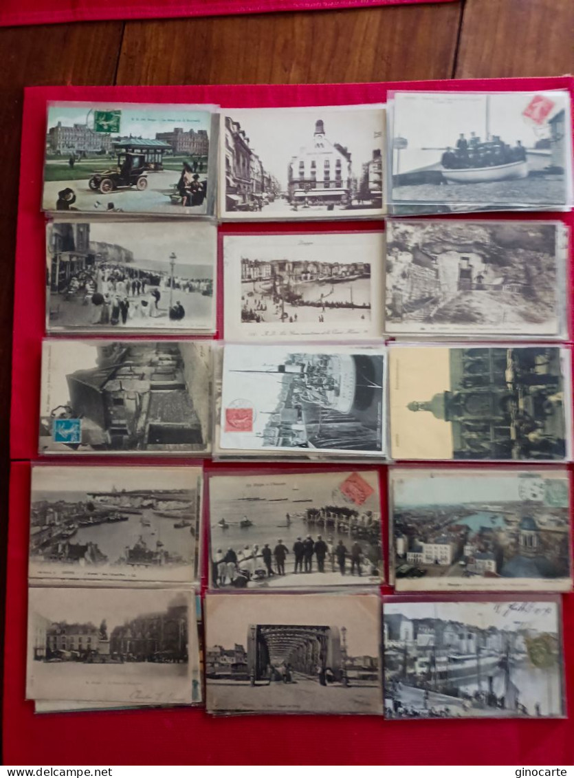 Lot De 98 Cpa Dieppe Pas D'architecture Ni Serie Cathedrale - 100 - 499 Cartes