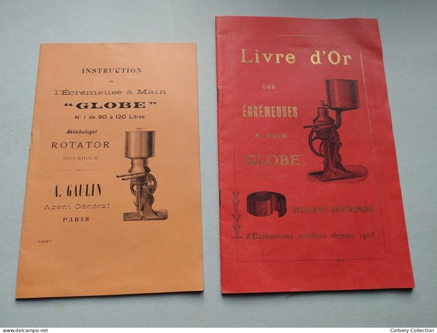 Ancienne Publicité Écrémeuse à Main Globe Livre Instruction Et Livre D'Or - Material Und Zubehör