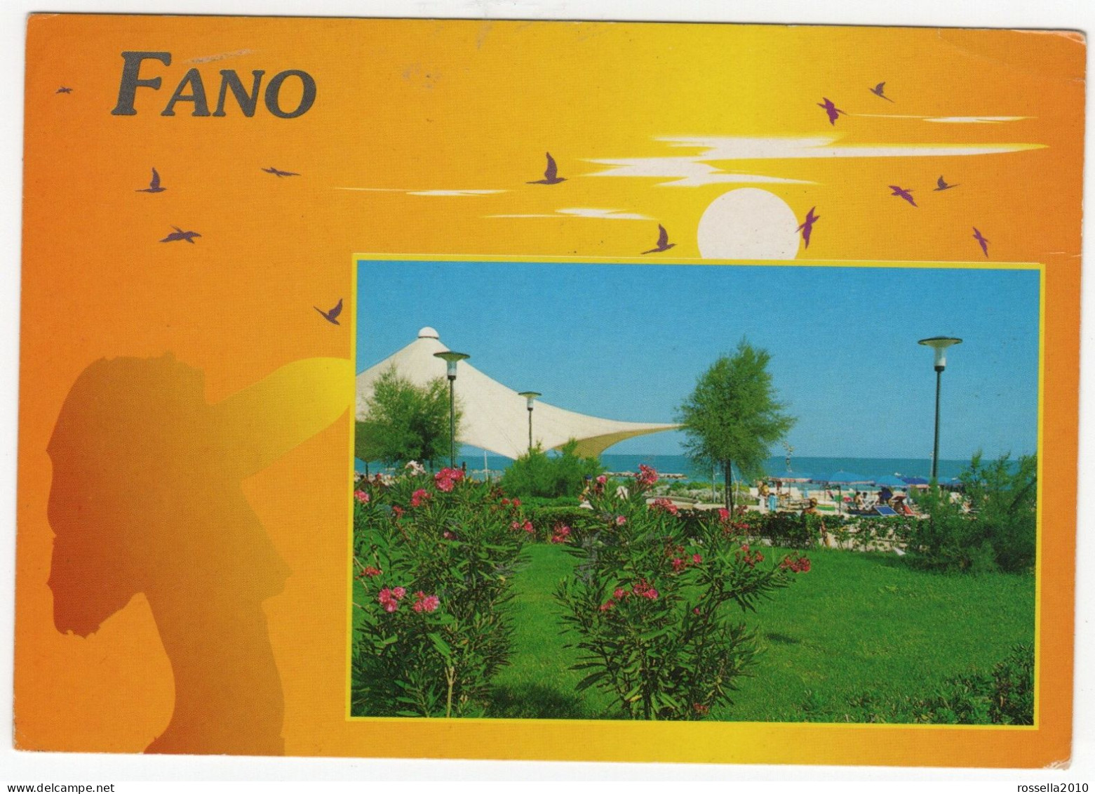 Cartolina 2014 ITALIA  PESARO FANO SALUTI VEDUTINE Italy Postcard Ansichtskarten Carte Postale - Saluti Da.../ Gruss Aus...