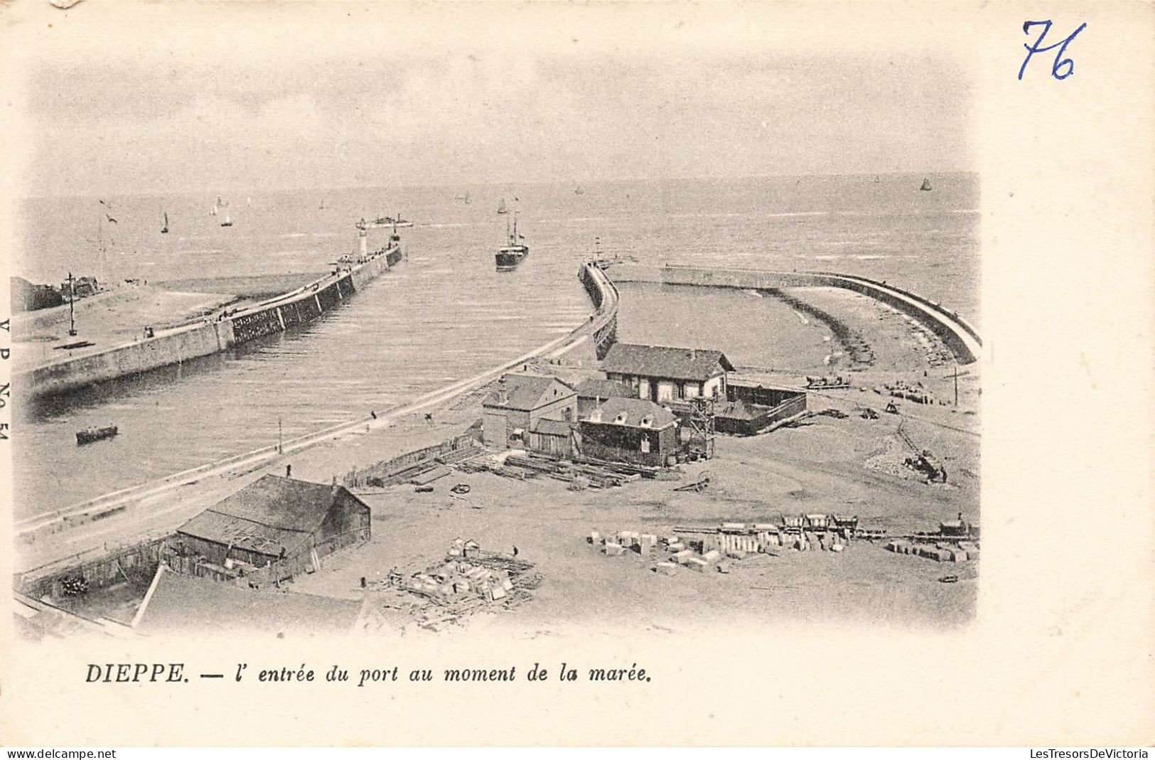 FRANCE - Dieppe - L'entrée Du Port Au Moment De La Marée - Carte Postale Ancienne - Dieppe
