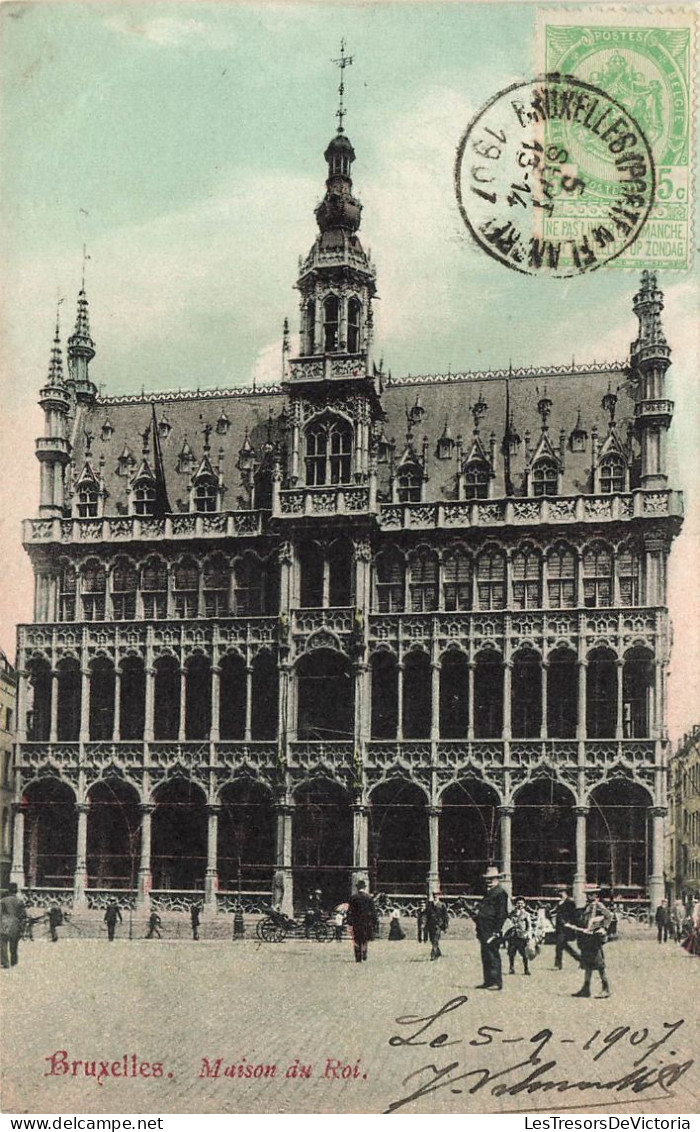 BELGIQUE - Bruxelles - Vue Générale De La Maison Du Roi - Colorisé - Animé - Carte Postale Ancienne - Bauwerke, Gebäude