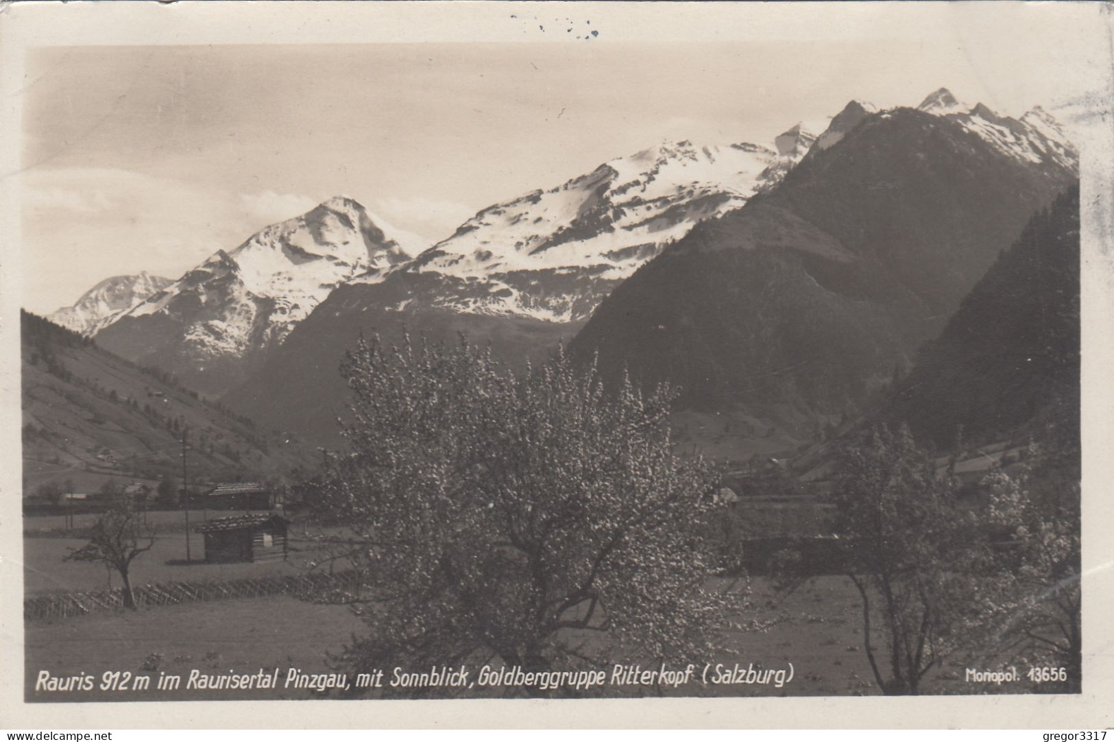 E2272) RAURIS Im Raurisertal Pinzgau - Holzhütte Mit Sonnblick Goldbergruppe  Ritterkopf - Salzburg - Alte FOTO AK - Rauris