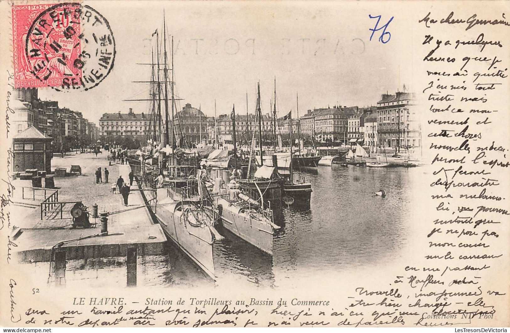 FRANCE - Le Havre - Station De Torpilleurs Au Bassin Du Commerce - Carte Postale Ancienne - Unclassified