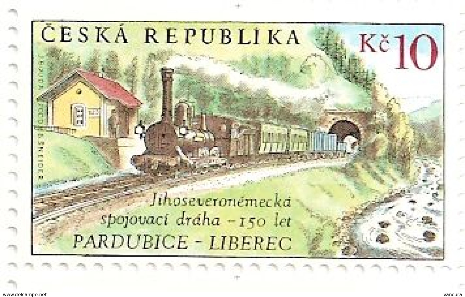 ** 595 Czech Republic 150 J. Süd-Norddeutsche Verbindungsbahn 2009 - Unused Stamps