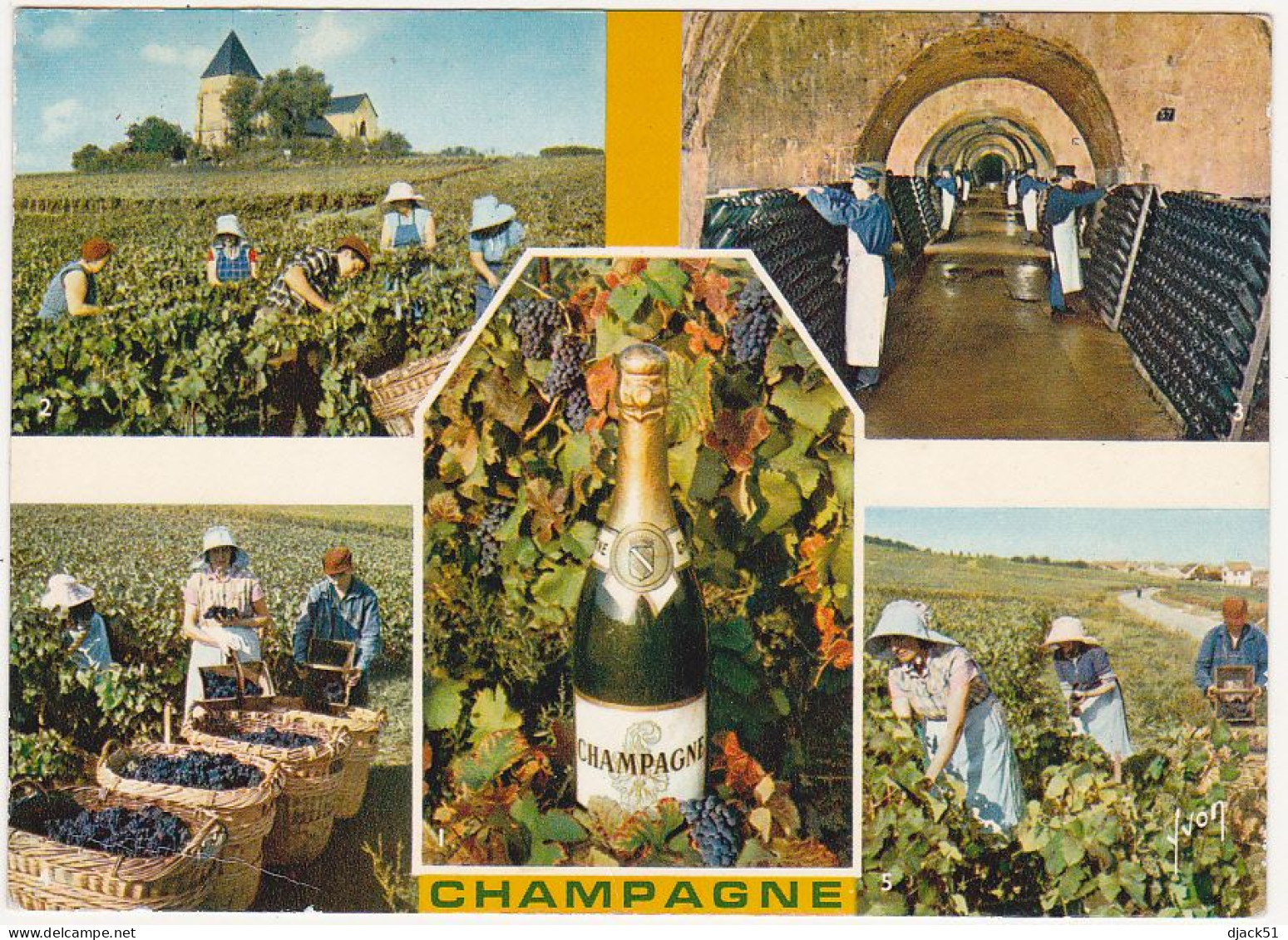 LA CHAMPAGNE ET LE CHAMPAGNE (Dom Pérignon) - Multi-vues - 1967 - Champagne-Ardenne