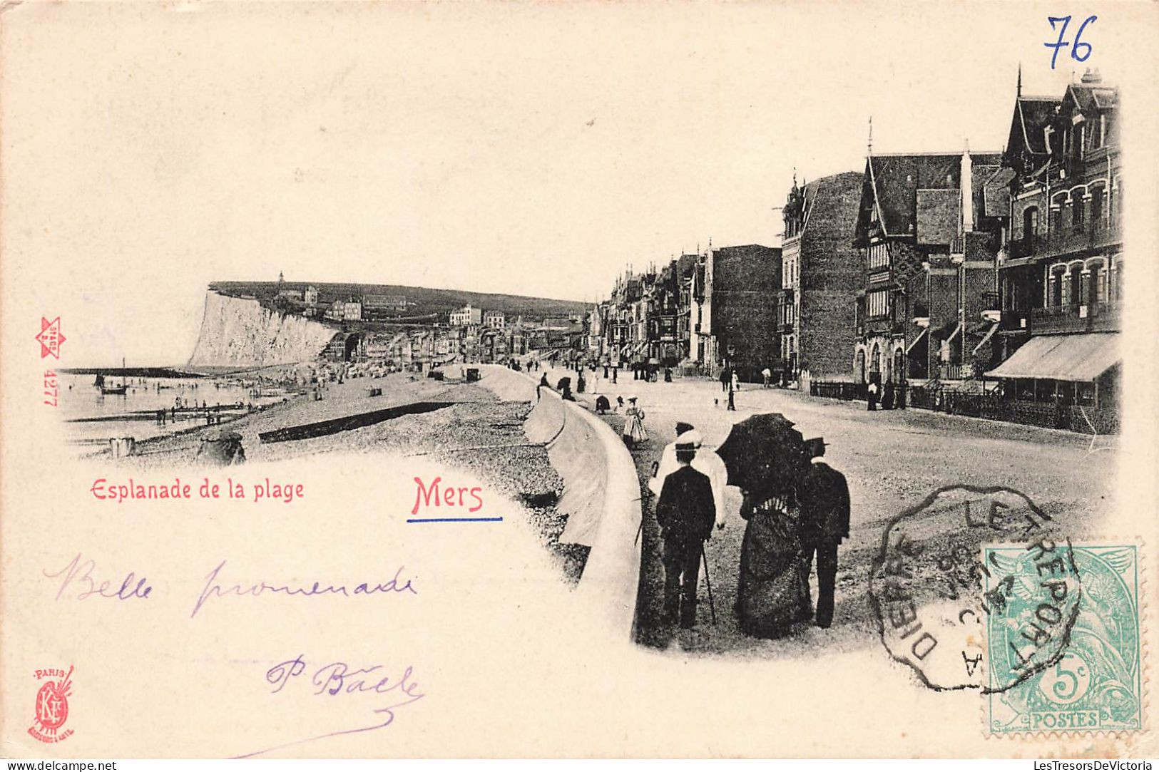 FRANCE - Mers - Esplanade De La Plage - Carte Postale Ancienne - Mers Les Bains
