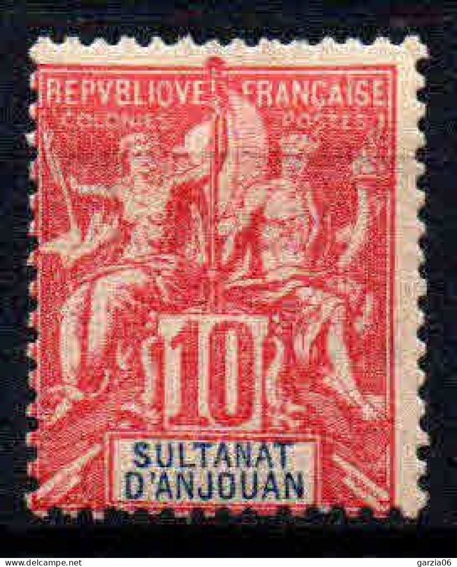 Anjouan - 1900 -  Type Sage   - N° 14  -  Neuf * - Unused Stamps