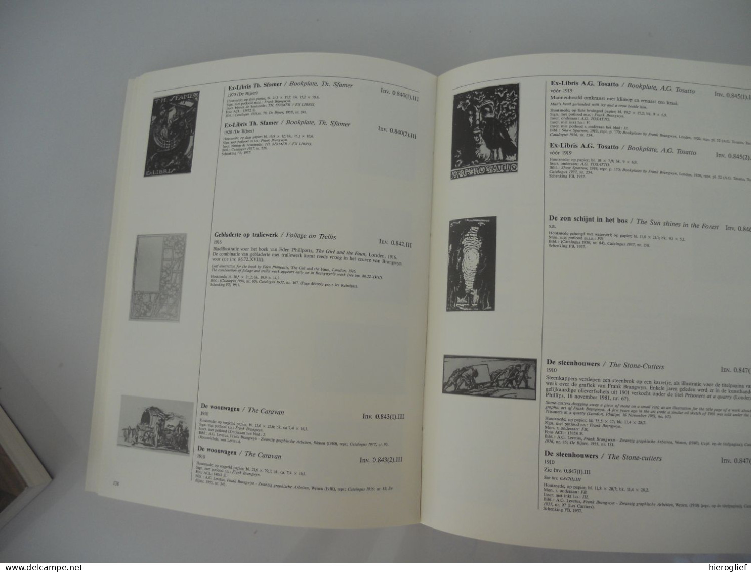 Frank Brangwyn - Catalogus retrospectieve Brugge 1987 - door Dominique Marechal / + Ditchling UK / collectie