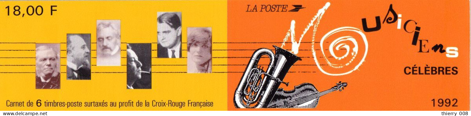BC 2753  Carnet Musicien Célèbres 1992  César FRANCK  Erik SATIE  Florent SCHMITT  Arthur HONEGGER  Georges AURIC Germai - Personen