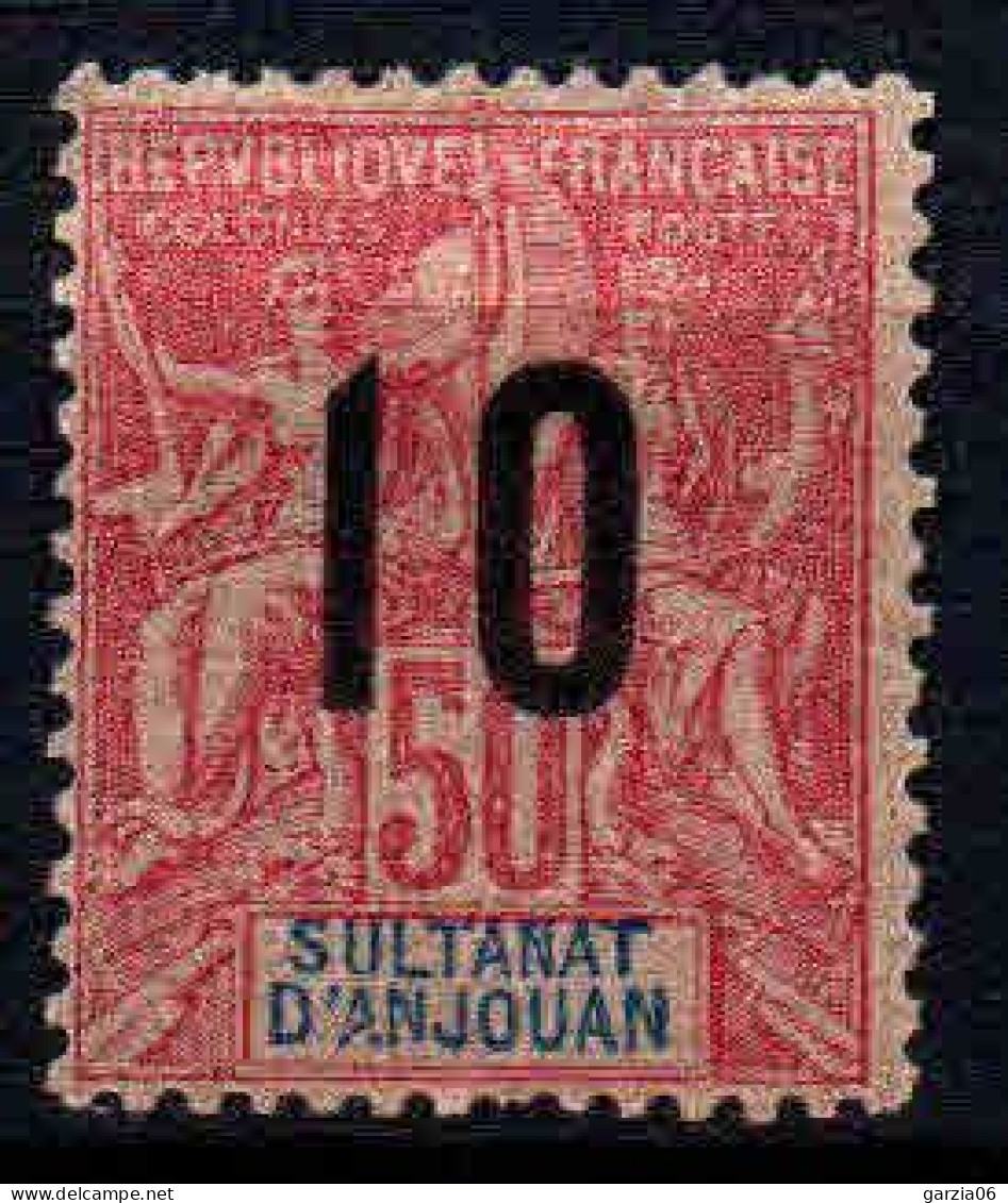 Anjouan - 1912 -  Type Sage Surch  - N° 28  -  Neuf * - Unused Stamps