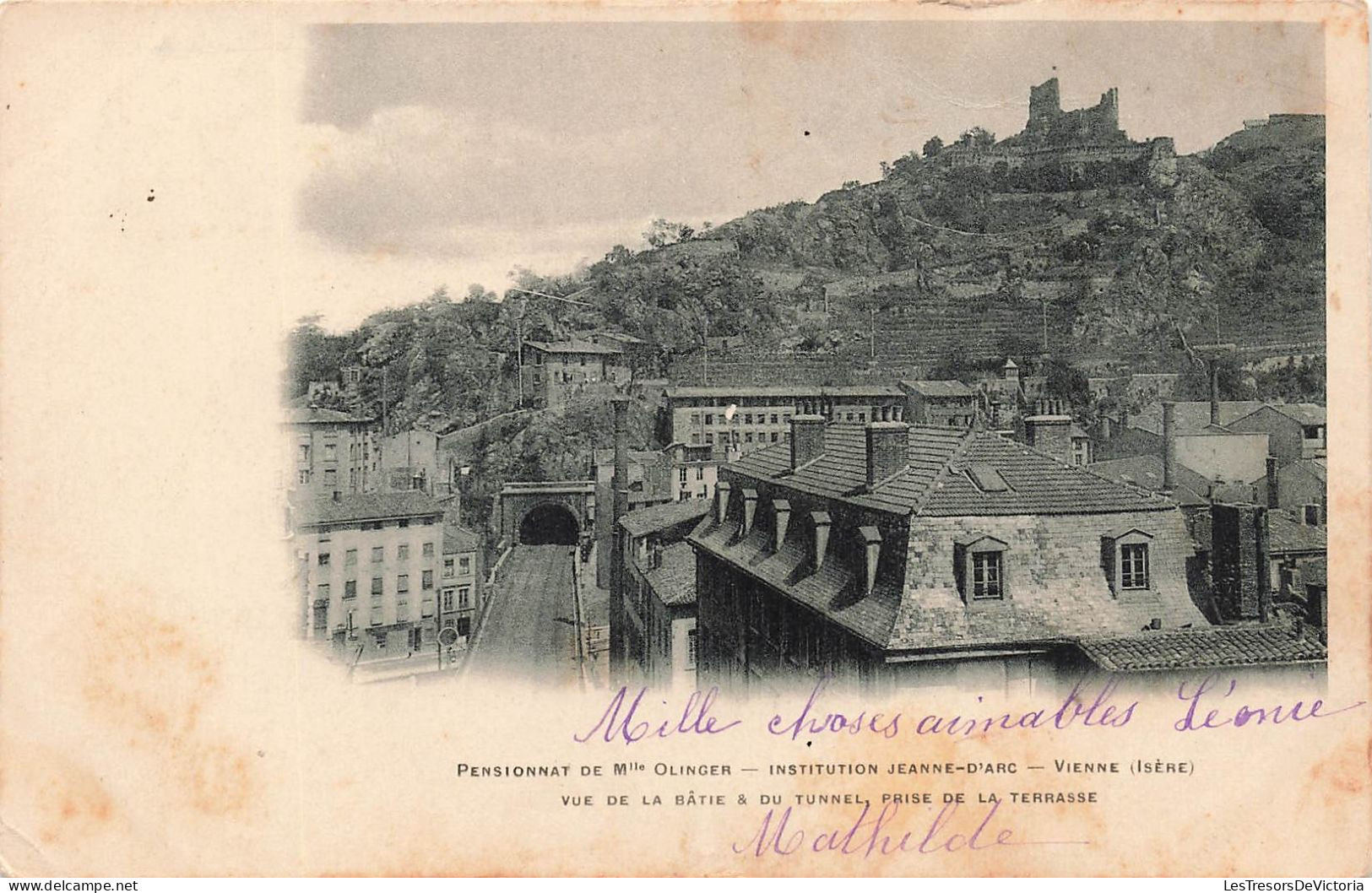 FRANCE - Vienne - Pensionnat De Mlle Olinger - Institution Jeanne D'Arc - Carte Postale Ancienne - Vienne