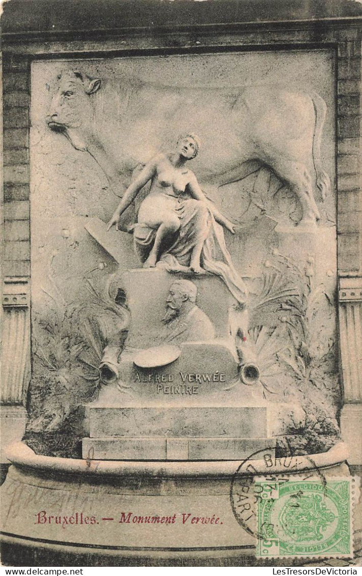 BELGIQUE - Bruxelles - Monument Vervée - Carte Postale Ancienne - Monumenti, Edifici