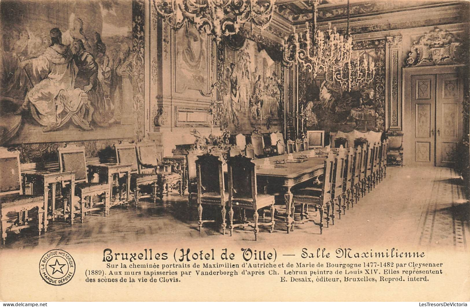 BELGIQUE - Bruxelles - Hôtel De Ville - Salle Maximilienne - Carte Postale Ancienne - Autres & Non Classés