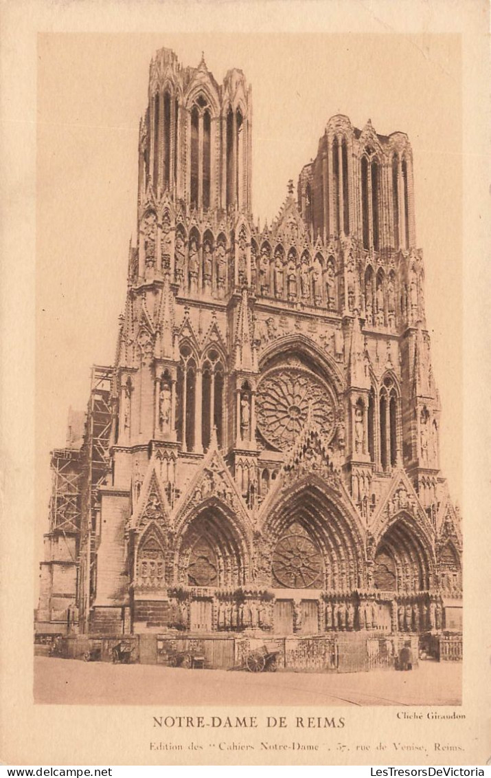 FRANCE - Notre Dame De Reims - Edition Des Cahiers Notre Dame - Carte Postale Ancienne - Reims