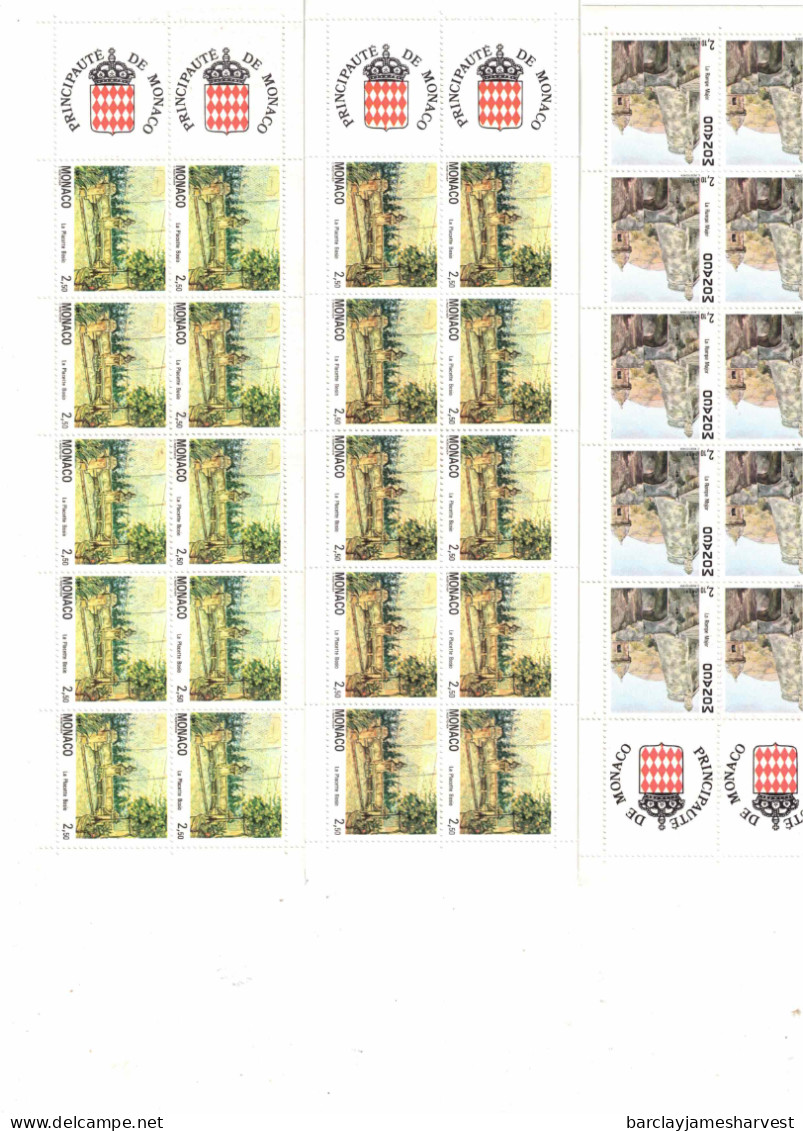 Lot De 16 Carnets Neuf** En Francs De Monaco Valeur Faciale 342.00 Francs Soit : 52.00 Euros - Postzegelboekjes