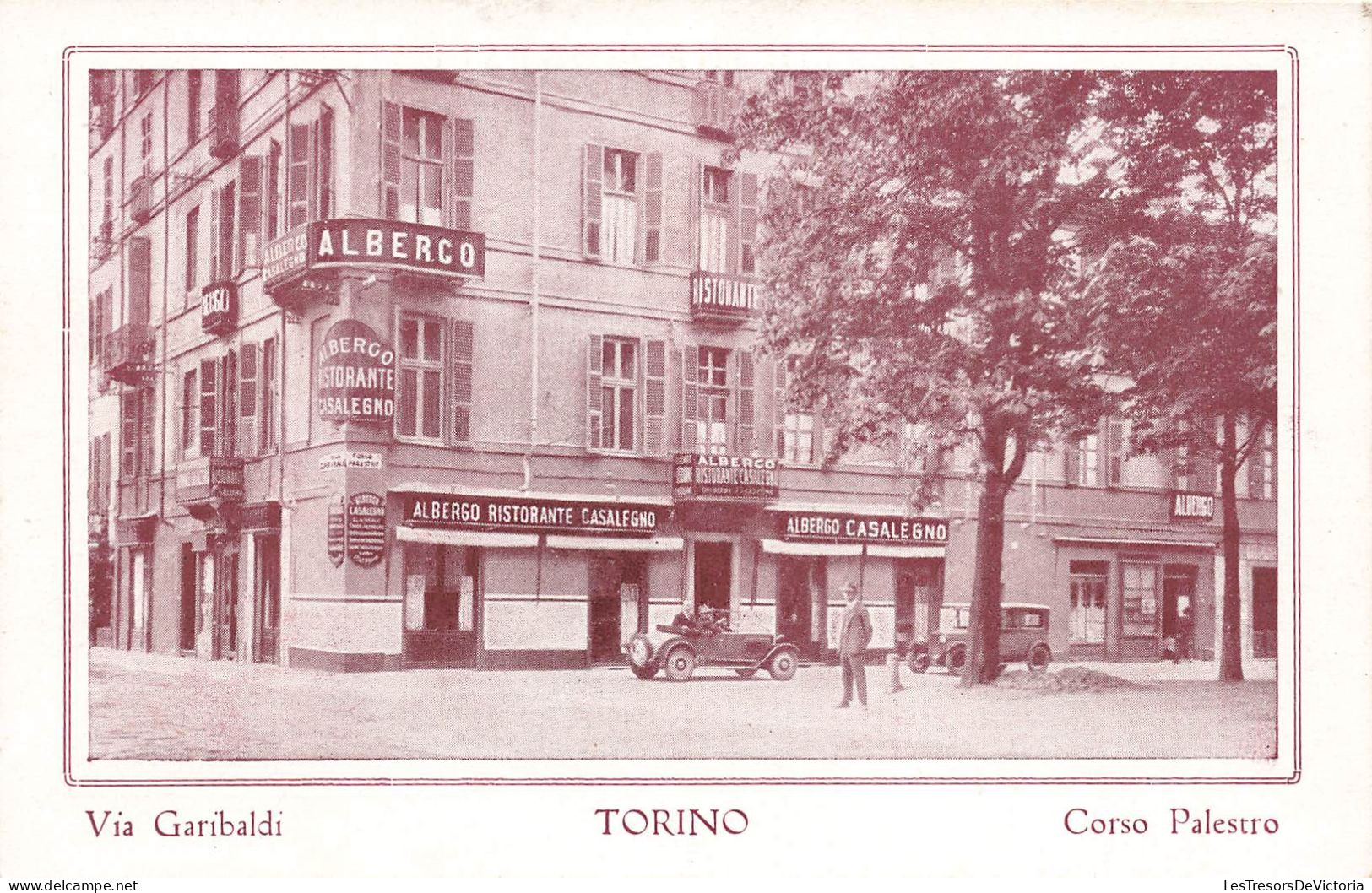 ITALIE - Torino - Via Garibaldi - Alberco - Corso Palestro - Carte Postale Ancienne - Sonstige & Ohne Zuordnung