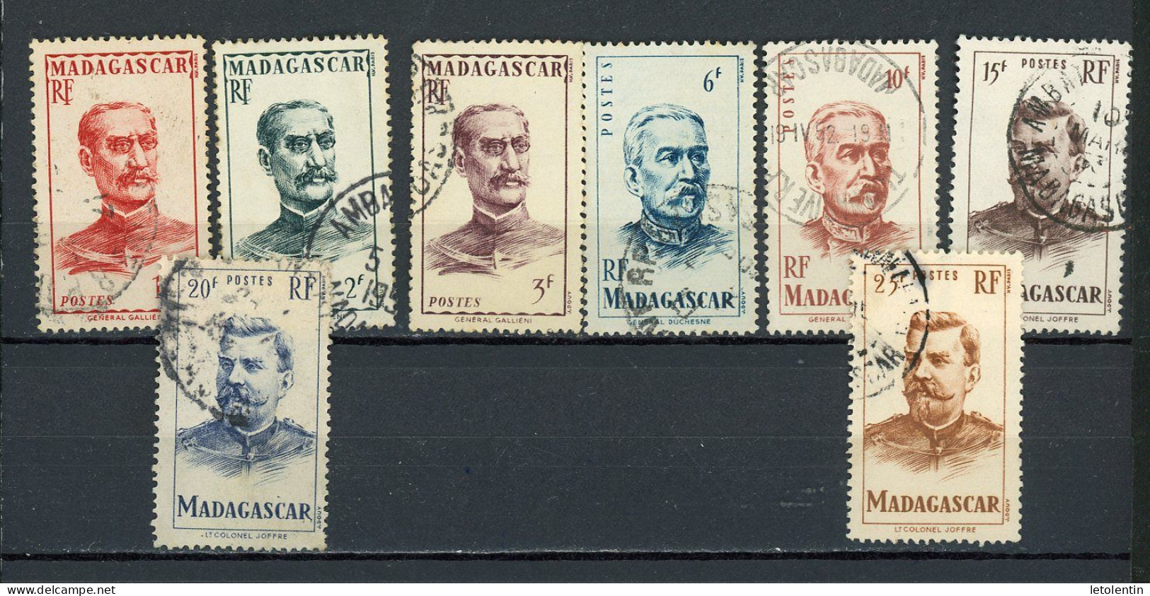 MADAGASCAR (RF) : CÉLÉBRITÉS   - Yvert N° 308/310+314/318 Obli - Used Stamps