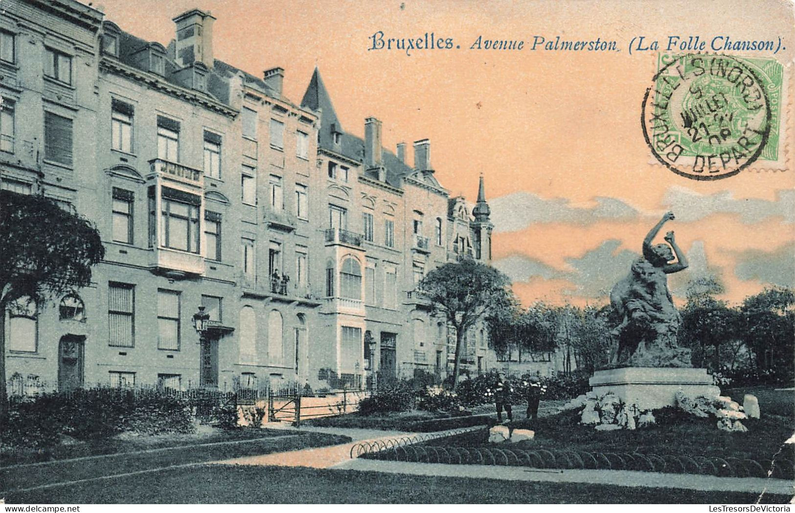 BELGIQUE - Bruxelles - Avenue Palmerston - La Folle Chanson - Carte Postale Ancienne - Sonstige & Ohne Zuordnung