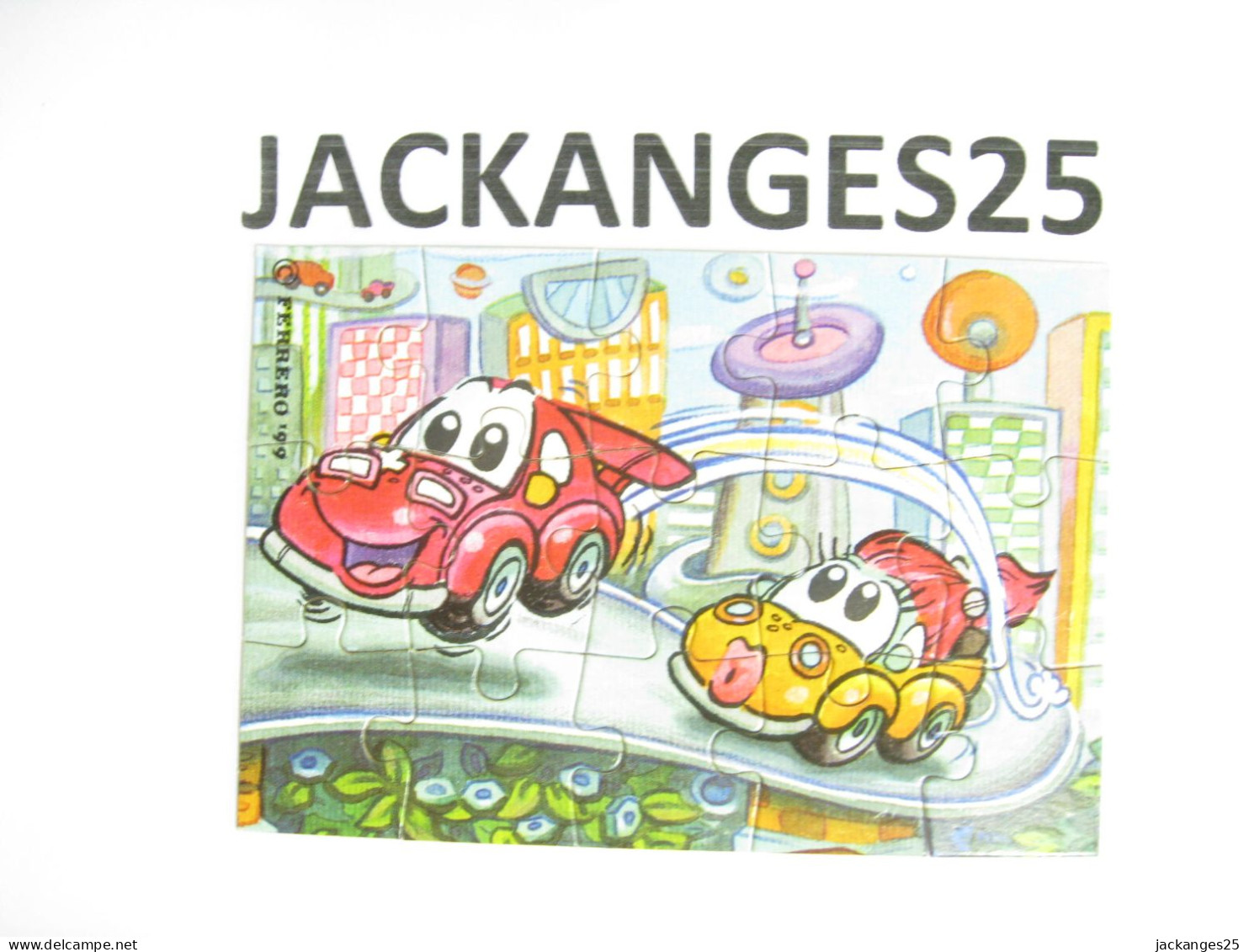 KINDER 658839 PUZZLE AUTO ALLEMAND FAMILLE VOLGAS 1999  + BPZ - Rompecabezas