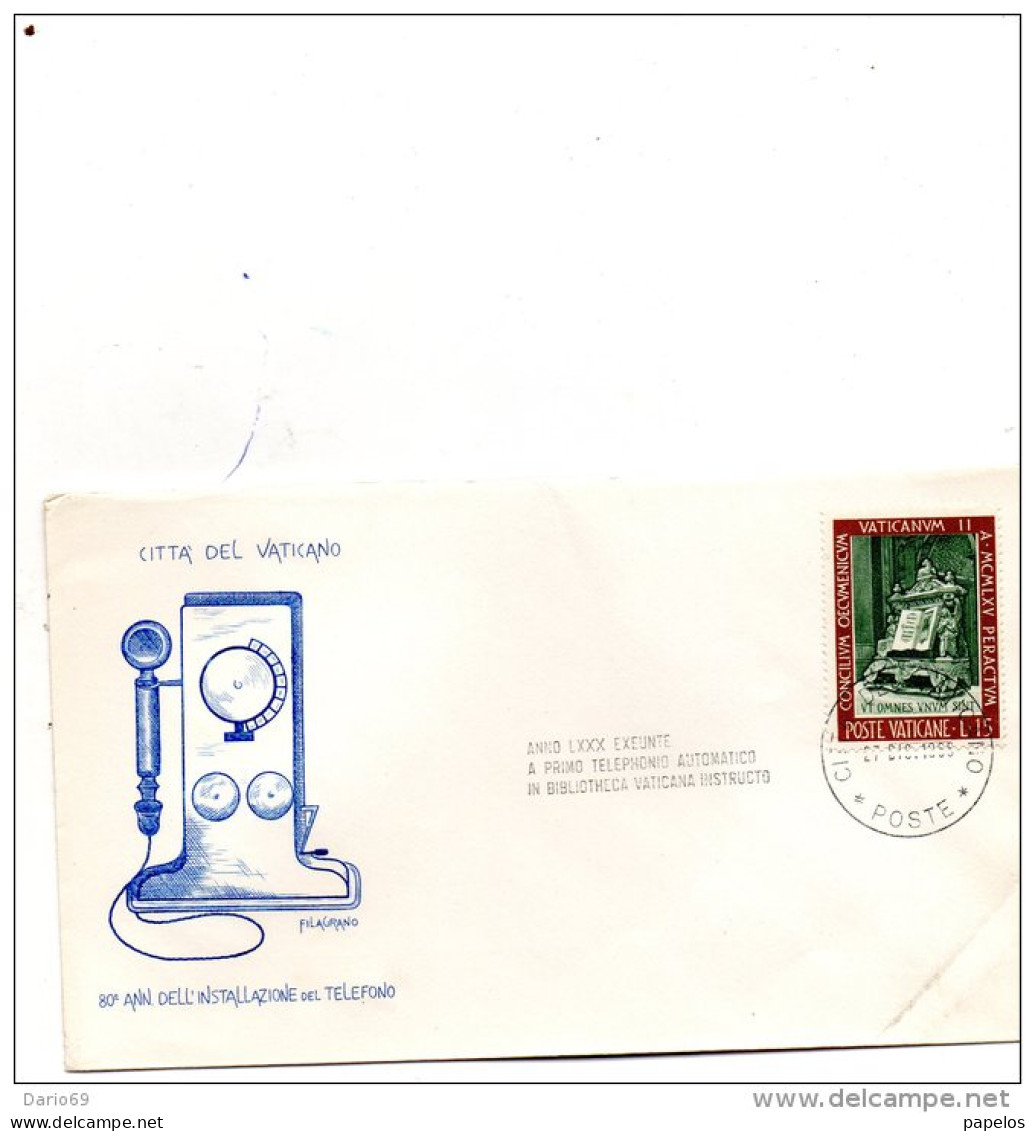 1966 LETTERA  VATICANO - Storia Postale