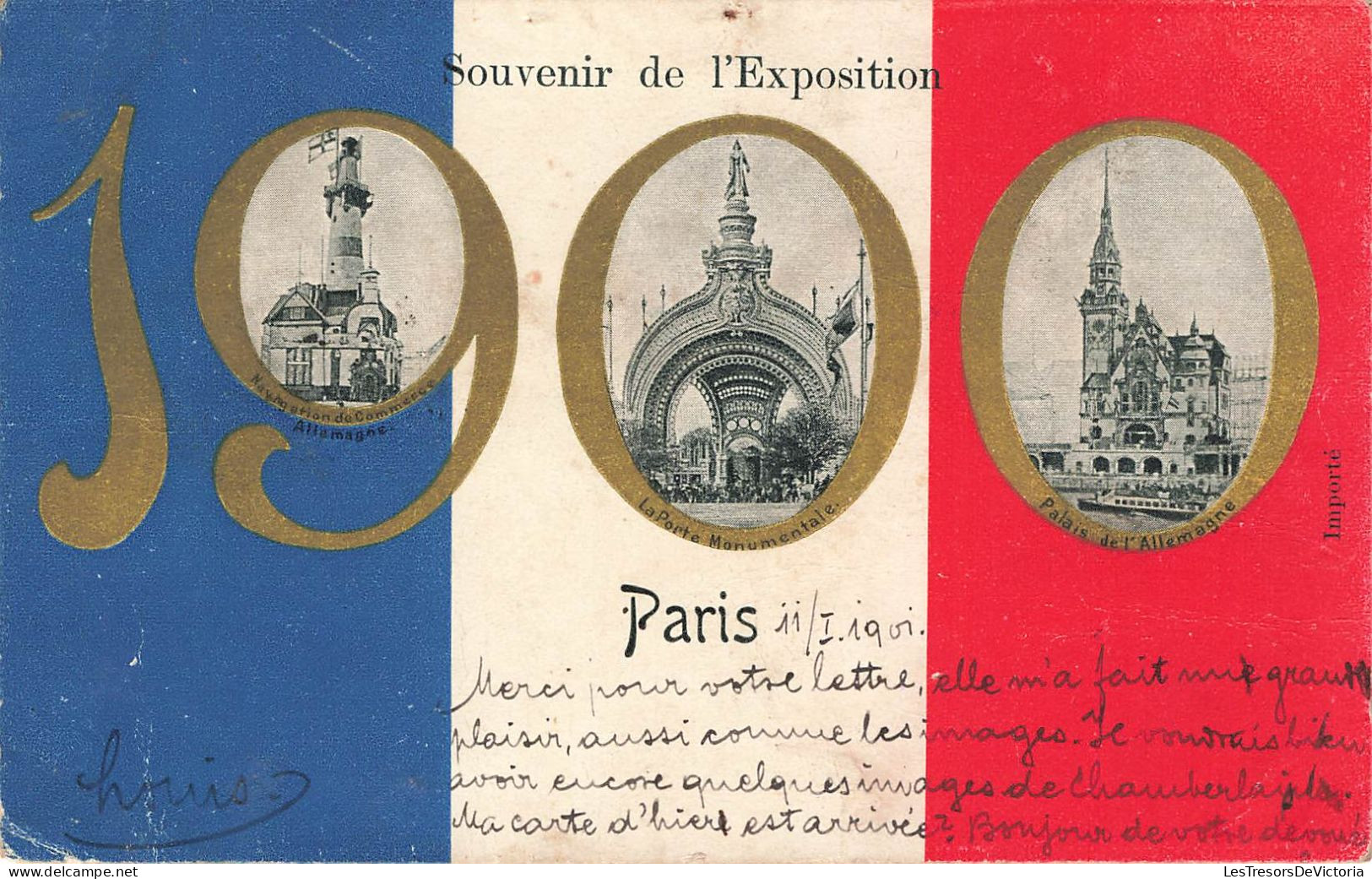 FRANCE - Paris - Souvenir De L'Exposition - Colorisé - Carte Postale Ancienne - Expositions