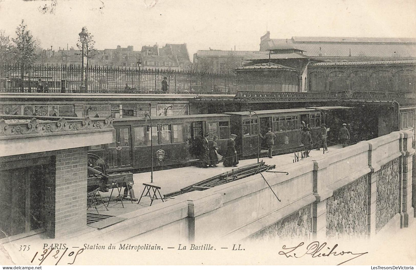 FRANCE - Paris - Station Du Métropolitaine - La Bastille - LL - Carte Postale Ancienne - Métro Parisien, Gares