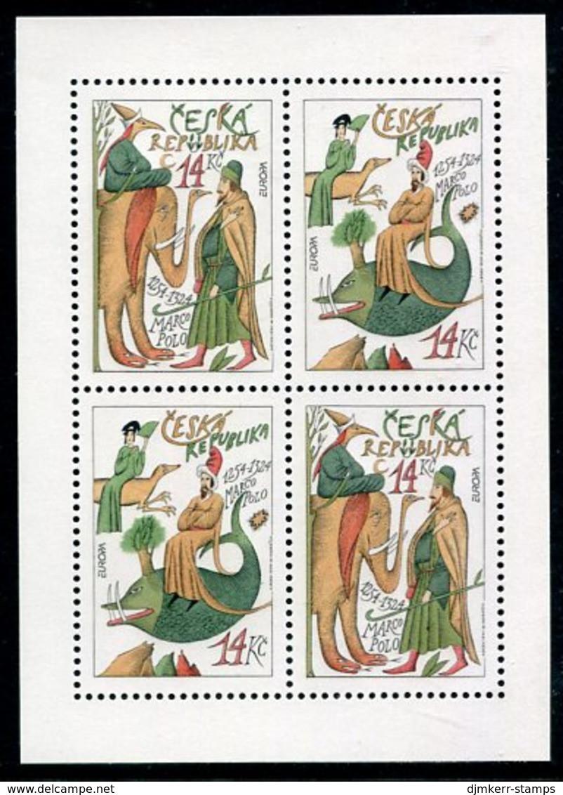 CZECH REPUBLIC 1994 Discovery Of America Sheetlet MNH / ** .  Michel 36-37 Kb - Blocks & Kleinbögen