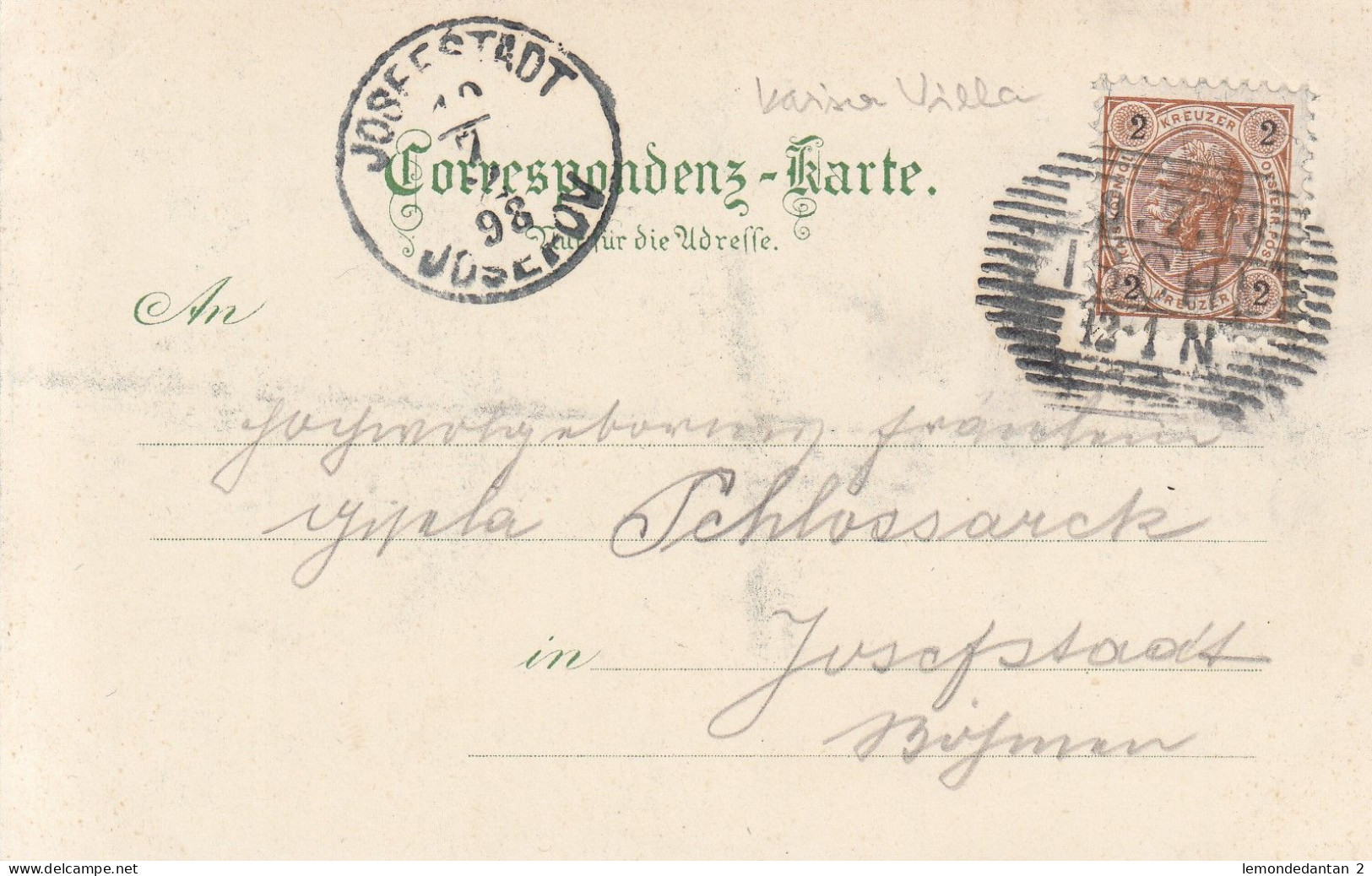Gruss Aus Ischl - K. K. Villa In Ischl  1898 - Bad Ischl